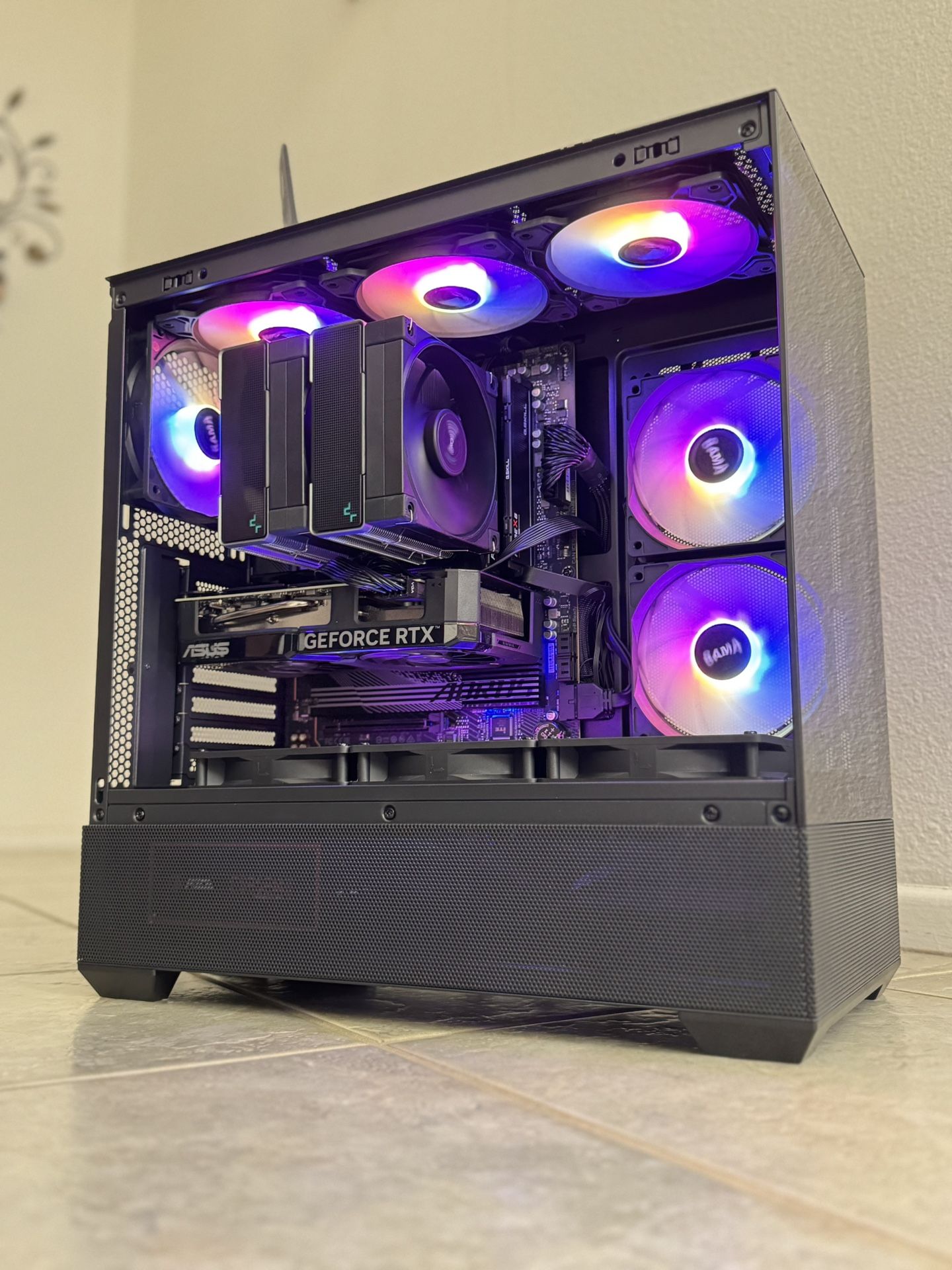 SAMA V40 Black Gaming PC ~ AMD Ryzen 7 9700X + RTX 4070 12GB OC