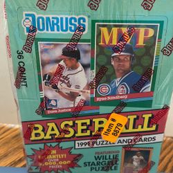 Donruss 1991 Puzzle And Cards 36 Cards Sealed In Box