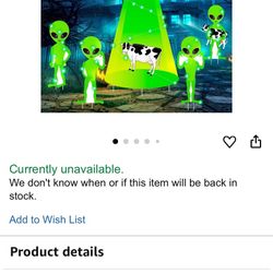 5pcs Halloween Alien Yard Sign Glow in The Dark Large Halloween Yard Decorations Outdoor 20 Inch Alien 40 Inch UFO Cow Lawn Sign with Stakes for Home 