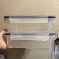 2 Tupperware Containers with Snap Lid