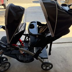 double stroller sit n stand 