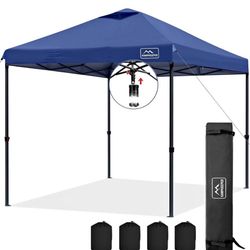 New KAMPKEEPER One Person Setup 10x10 Pop up Canopy Tent Instant Portable Canopy Blue or Gray