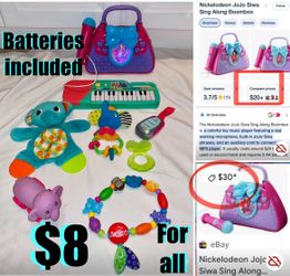 $8 For All Baby toys Radio music,microphone works & MP3,piano,and more batteries included