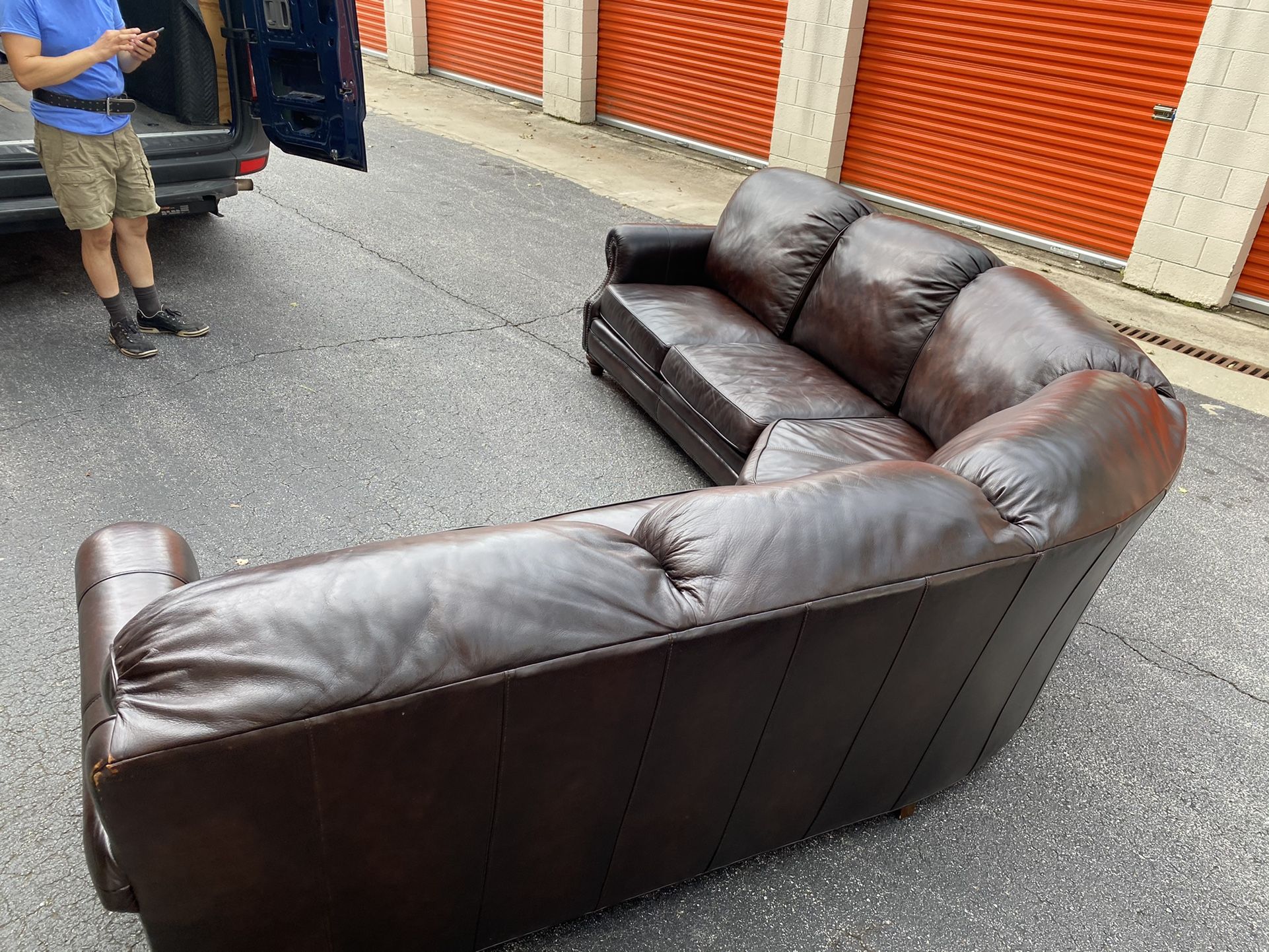 Drexel Heritage Leather Sectional