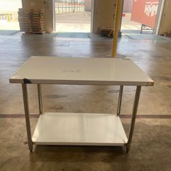 All Stainless Steel Table NSF 48W x 30D x34H inches