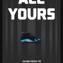 Air Jordan 14 Retro UNC Size 10.5M
