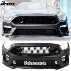Fits 2015-2017 Ford Mustang EcoBoost GT Mach 1 Style Front Bumper Cover Conversion
