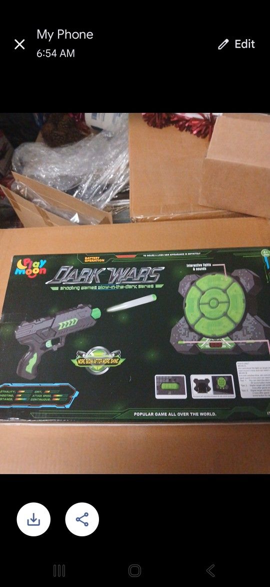 Dark Wars Glow In The Dark Shooting Game Include 2 Guns