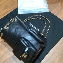 Chanel Cruise Backpack – Shiny Lambskin with Gold-Tone Metal