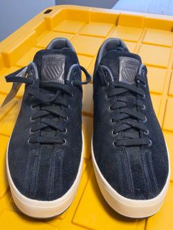 K-Swiss Black Suede Low-Top Sneakers