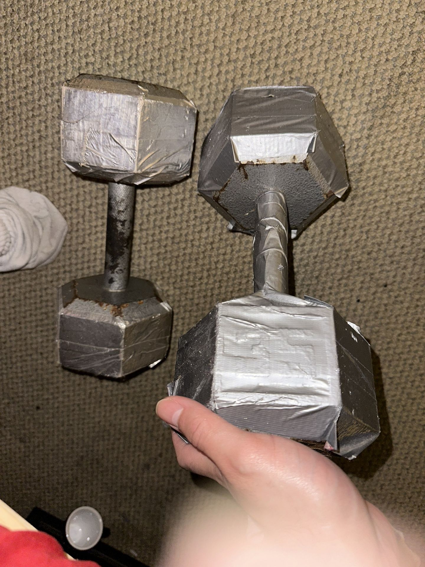 Pair Of 35 Pound Dumbbells 