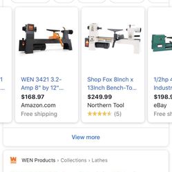 Wen Bench Top Woodworking Lathe