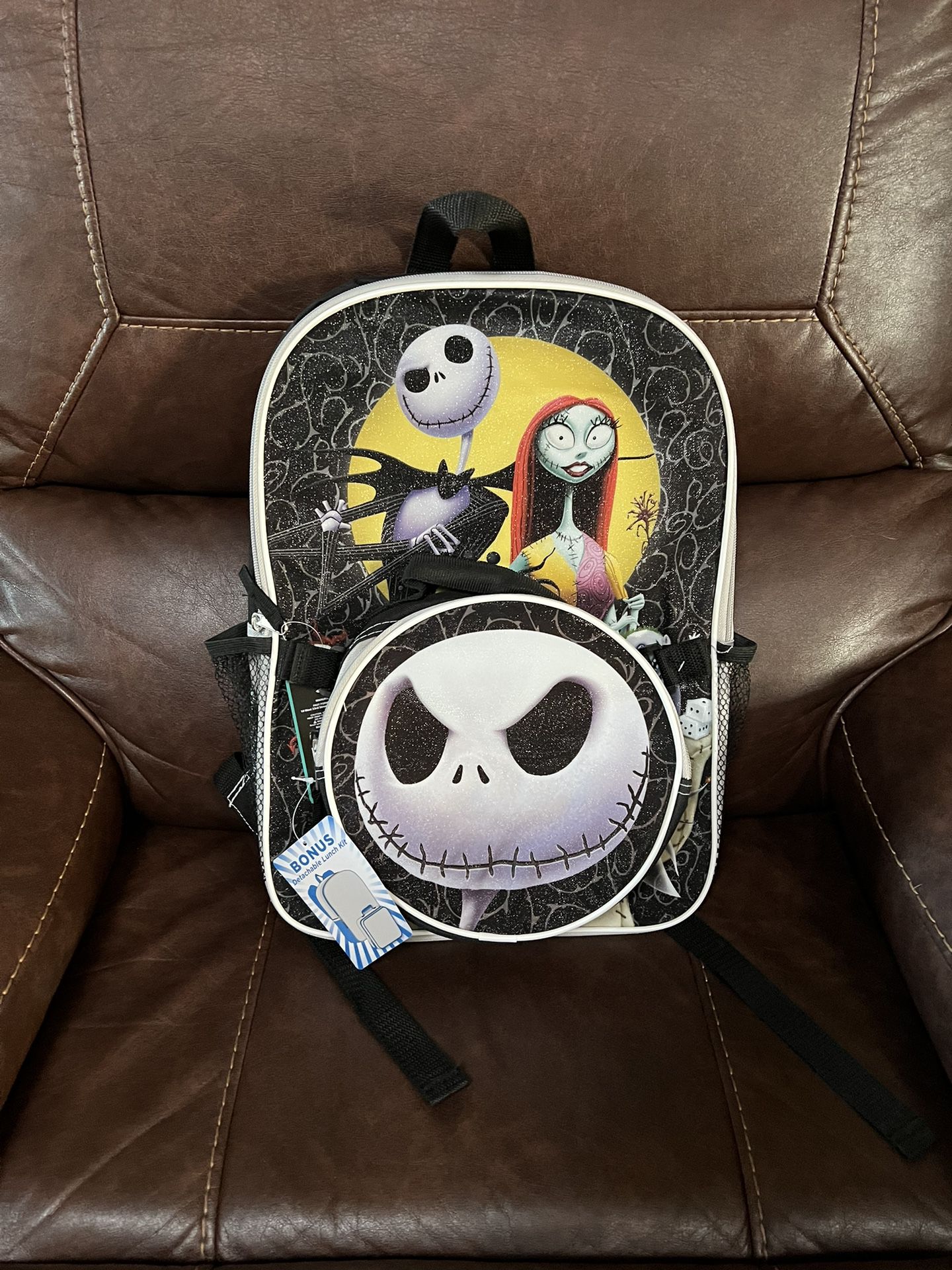Nightmare Before Christmas Backpack With Lunch Bag 