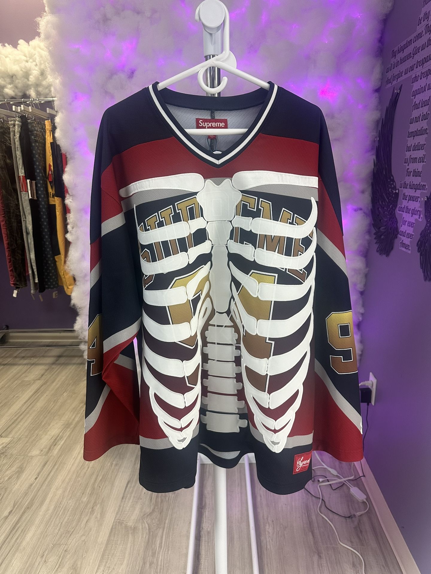 Supreme Hockey Jersey Bones Multicolor