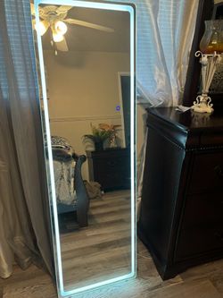 Standing Light Mirror