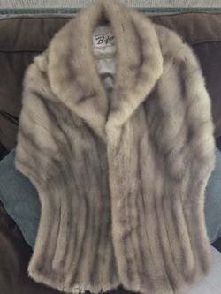 Mink wrap jacket