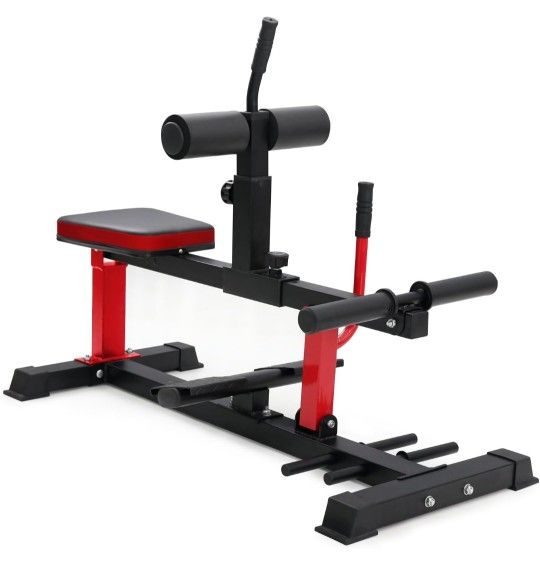 GMWD Adjustable Seated Calf Raise Machine With Band Pegs for Leg Training and Exercise - Home Gym Equipment