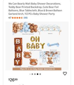 Baby shower decorations