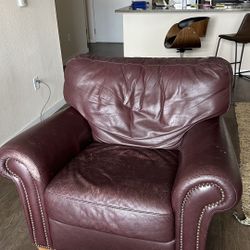 Free Comfy Leather Armchair (Pickup Only)