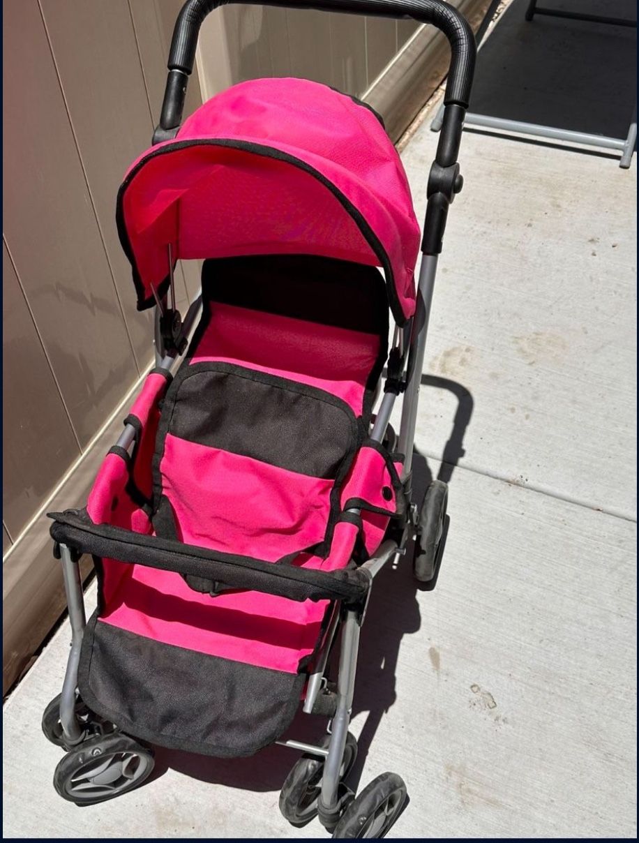 Doll Double Stroller (dolls Not Included)