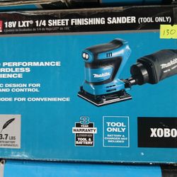 Makita New 1/4" Sander 18v
