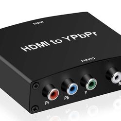 002-HDMI to Component Converter, avedio links HDMI to 1080P YPbPr 5RCA RGB + R/L Video Audio Adapter, Support Apple TV, PS5, Roku, Xbox, Fire Stick, D