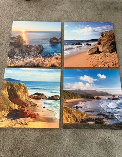 4 beach wall pictures