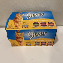 22 Cans 9 Lives Cat Food 