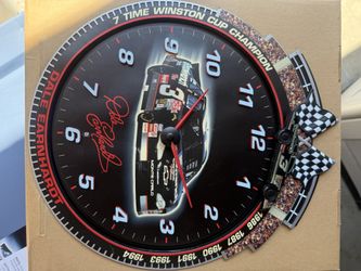 Dale Earnhardt #3 Wall Clock 11”x12 3/4”