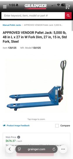 Pallet jack in excellent almost new condition