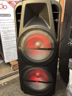 Bluetooth Amplified system with two 15" speakers