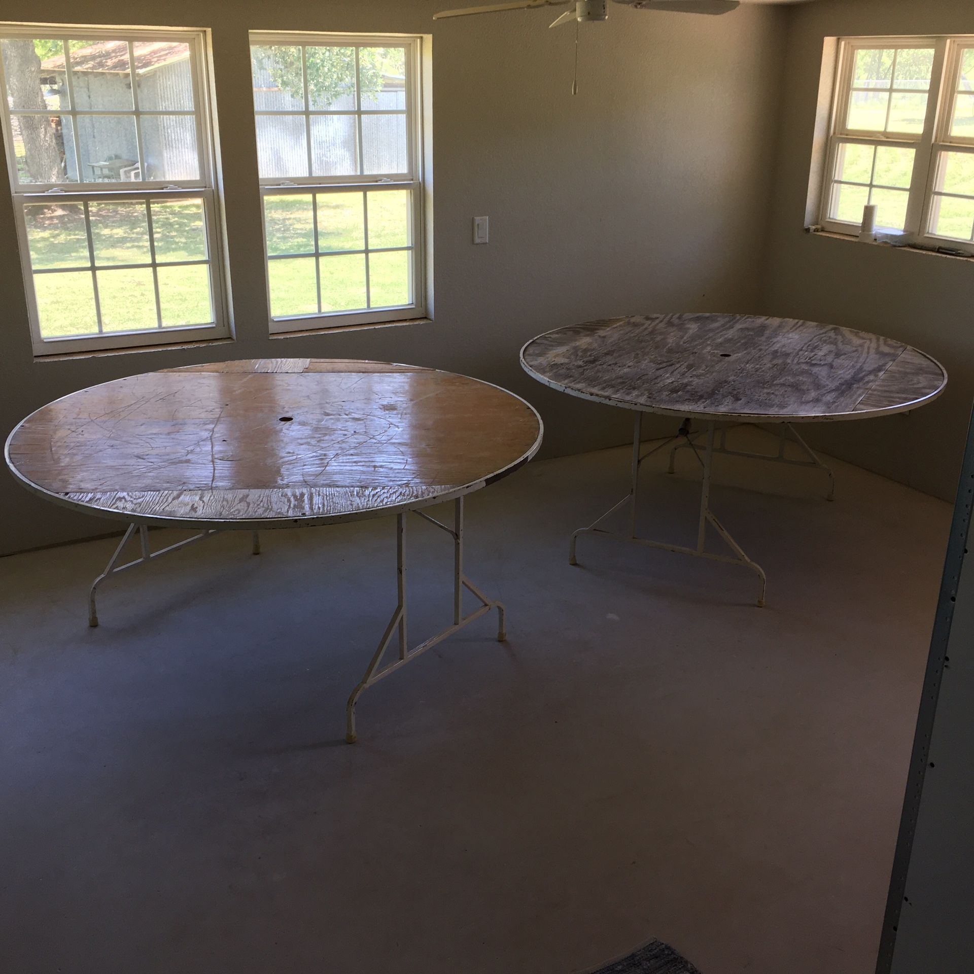 Two Large Indoor/Outdoor Tables