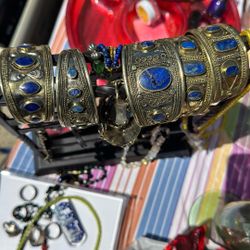 Afghan Jewelry Turquoise, Lapiz Lazuli 