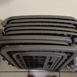 Gray Kennel and playpen