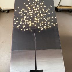 6 Foot Cherry Blossom Tree For Indoor And Outdoor 208 Warm, White Led Lights For Christmas And Holiday