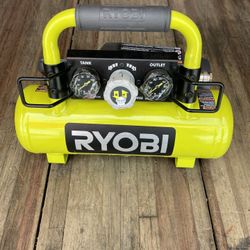 RYOBI ONE+ 1 Gal. 120 PSI Portable 18V Horizontal Air Compressor ( 0.5 CFM at 90 PSI )NO BATTERY NO CHARGER 