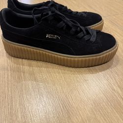 PUMA x FENTY by Rihanna Creepers - Black Suede, Size 8.5M/10W, w/ Dust Bag