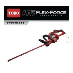 Toro Flex-Force 24 in. 60V Max Lithium-Ion Cordless Hedge Trimmer (Bare-Tool) 81 (361)
