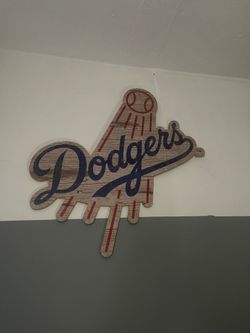 Dodgers Wooden Sign
