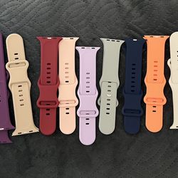 15 Pack Soft Silicone Apple Watch Band Fits 42/44/45/49mm