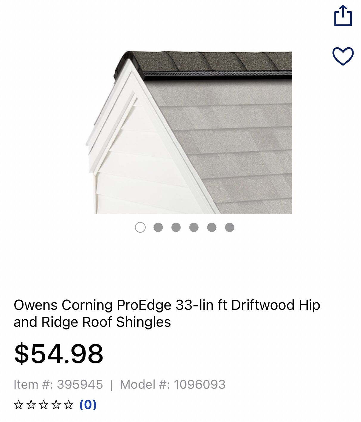 Owens Corning Pro Edge 33 Linear Feet Driftwood Hip And Ridge Roof Shingles