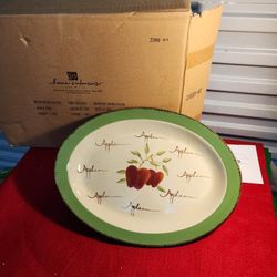 NEW VINTAHome Interiors Apple Orchard Collection 16.25" Serving Platter 2" deep