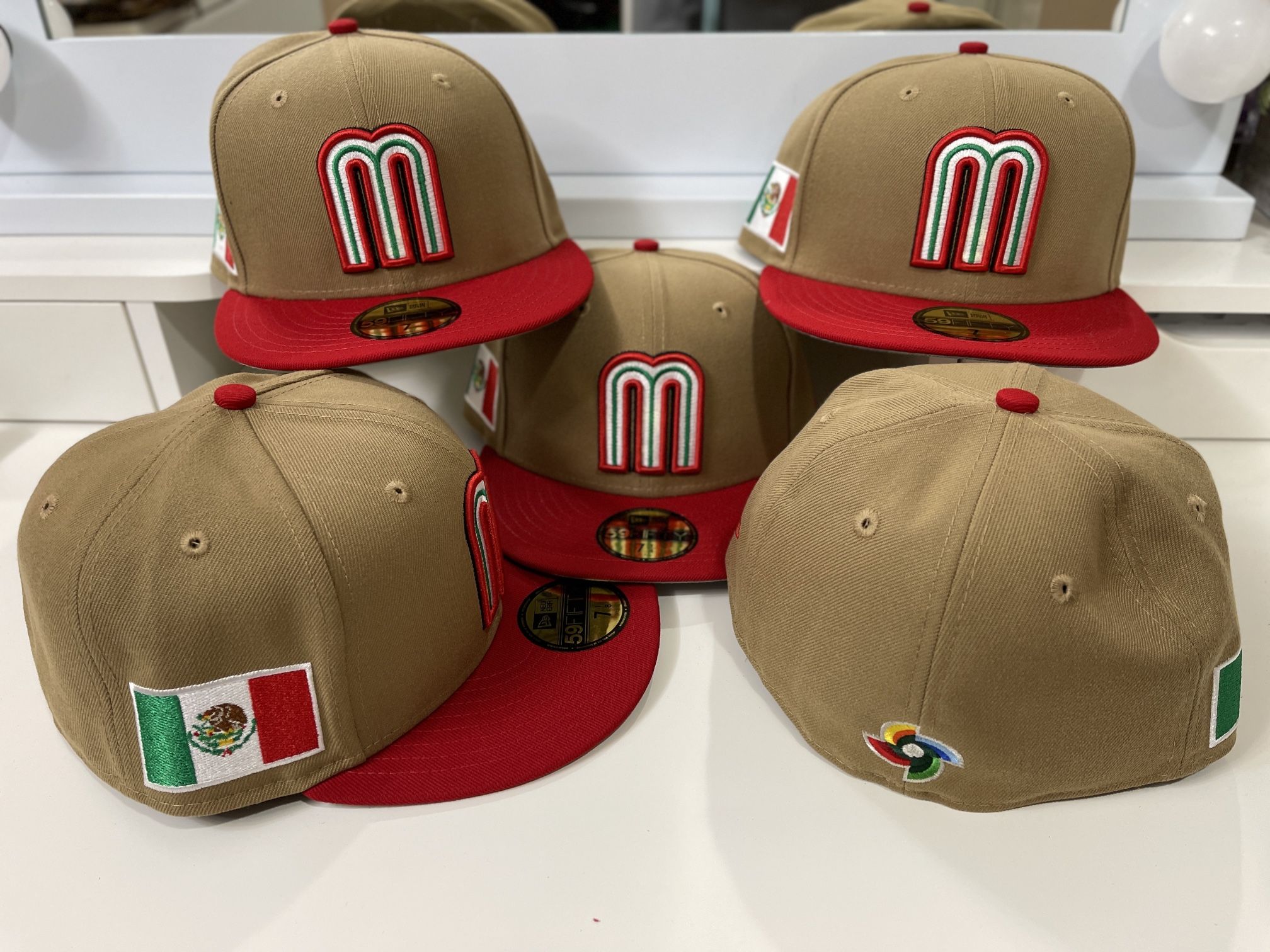 WBC 2023 Mexico New Era hat World Baseball Classic Limited Edition khaki 7  1/4 for Sale in Lake Angelus, MI - OfferUp