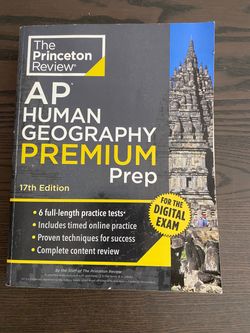 Princeton Review AP Human Geography Premium Prep 17th Edition