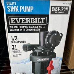 1/3 HP Utility Sink Pump