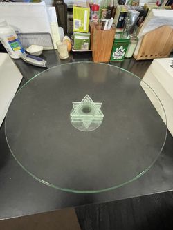 Three Piece Glass Sedar Table Set