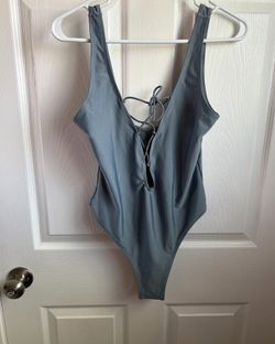 Gray One Piece Swimsuit 