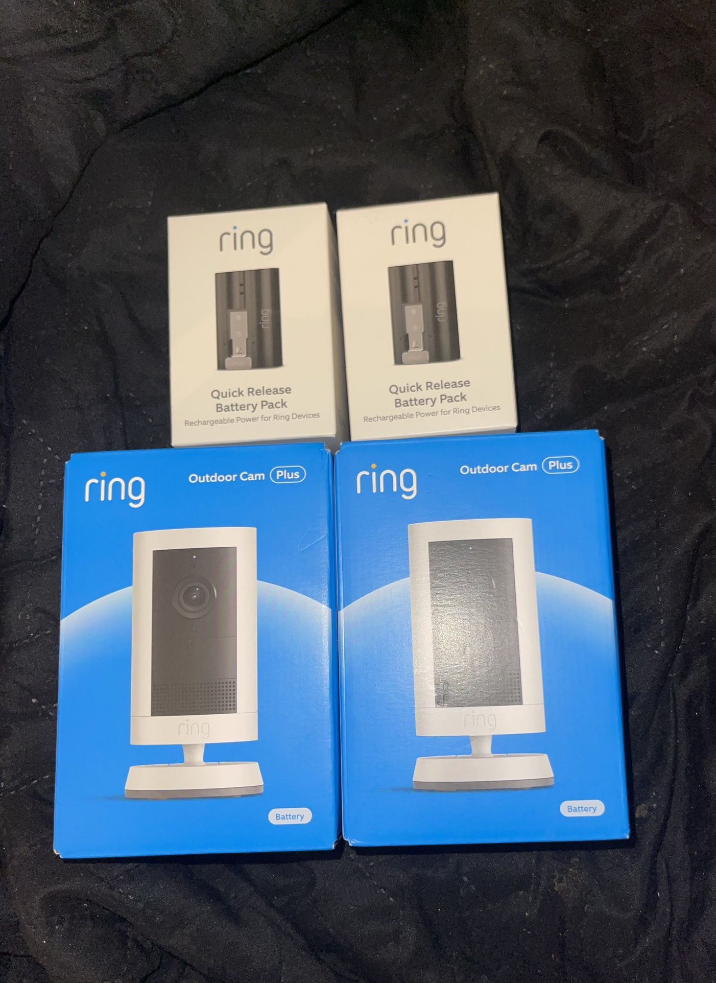 Ring Camera And Batteries 