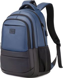 Anti Theft Backpack With USB Charging Port Slim Durable Waterproof