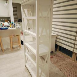 White Wood Bookcase